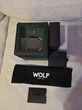 NIB WOLF Cub Single Watch Winder with Cover